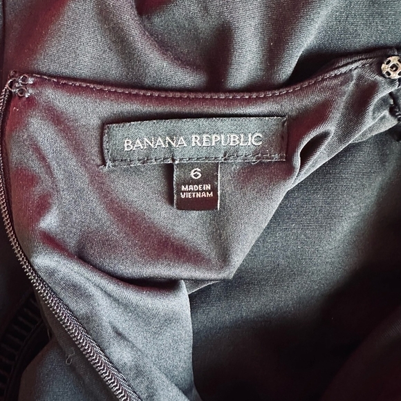 Women’s Dress Banana Republic Black Crochet Details Sleeveless Dress Maxi Dress - Picture 6 of 7